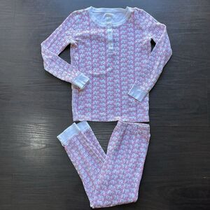 Roller Rabbit Girls Pima Cotton Elephant Printed Long Sleeve 2PC Pajama Set 10